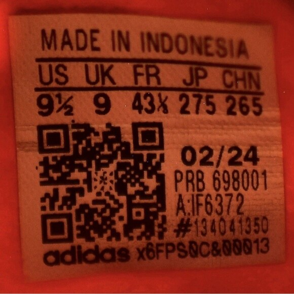 Adidas Predator Elite TF Orange White Blue Soccer Cleat Men size 9.5 Turf Indoor main image 8